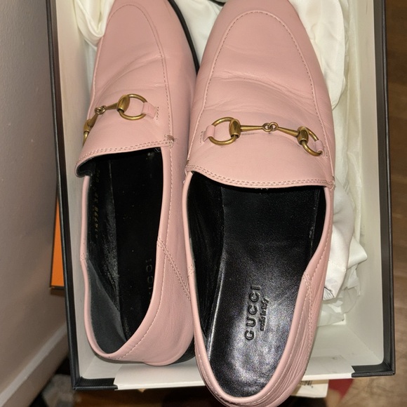 Pink leather Gucci loafers - Picture 4 of 7